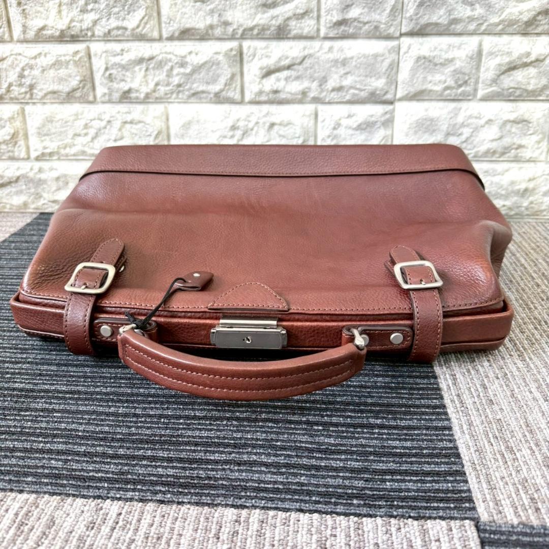 DEUX MONCX　デュモンクス　ダレスバック　レザー　ブラウン