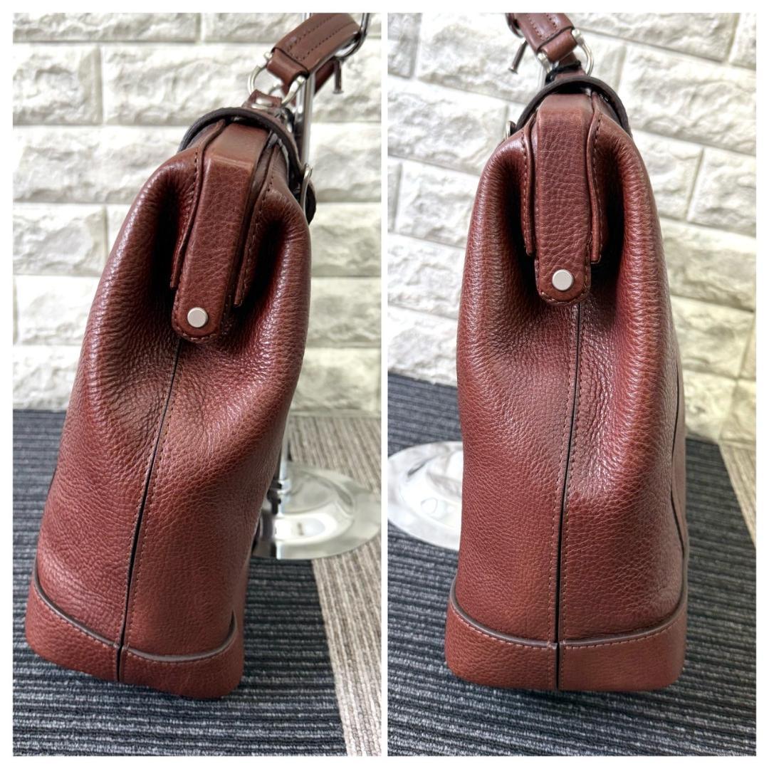 DEUX MONCX　デュモンクス　ダレスバック　レザー　ブラウン