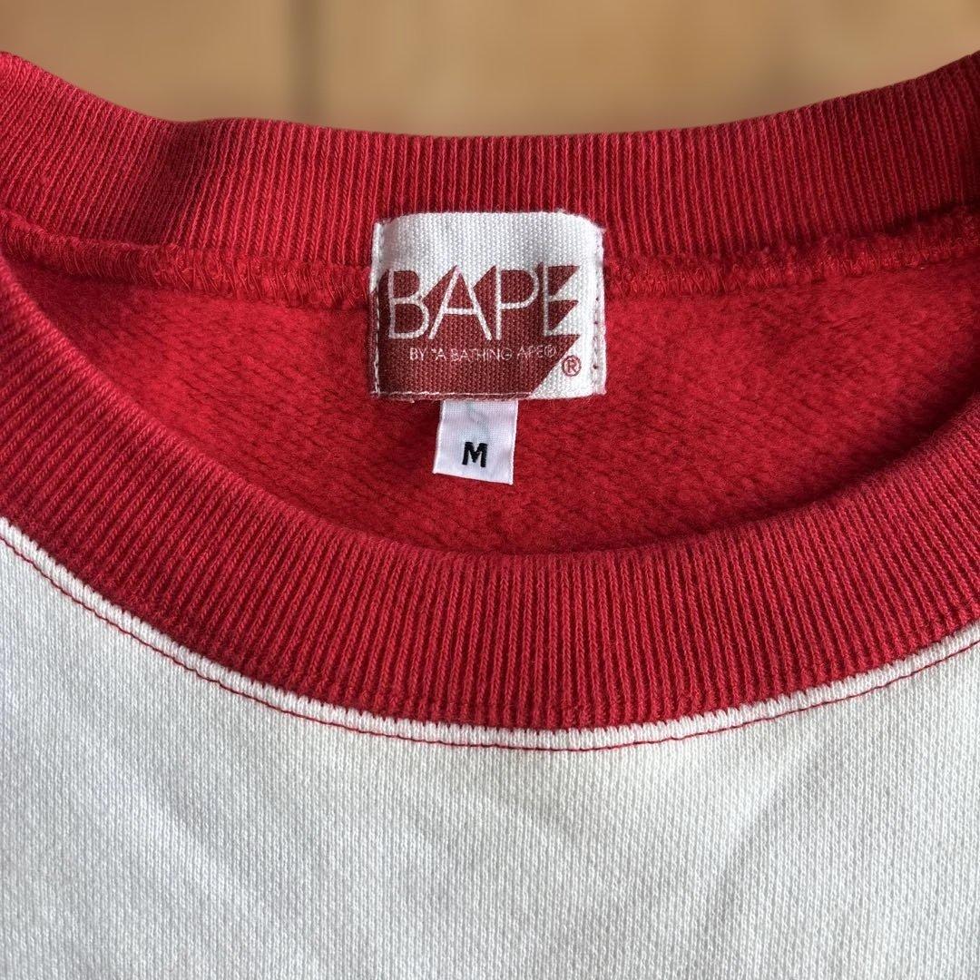 A BATHING APE 雪柄トレーナー M