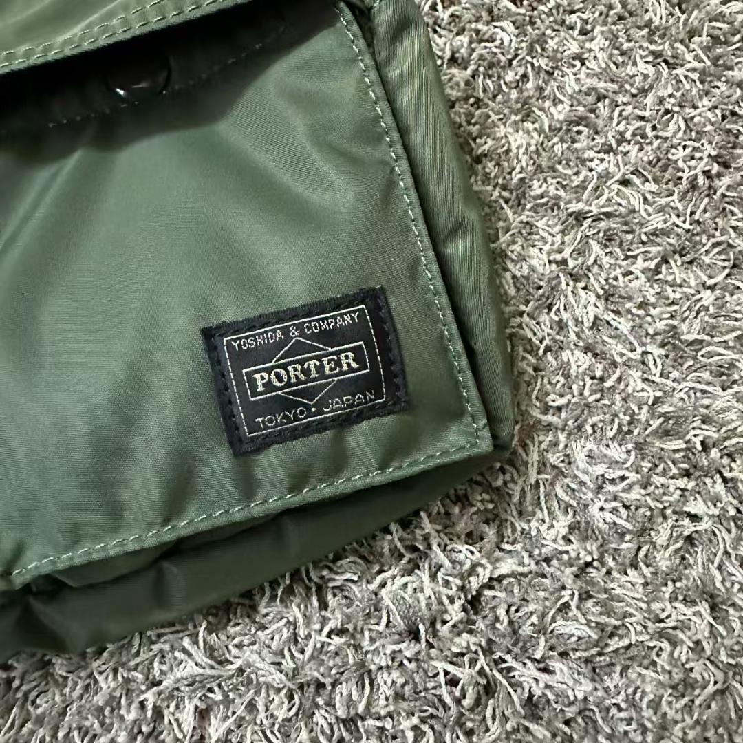 PORTER / TANKER SLING BAG セージグリーン