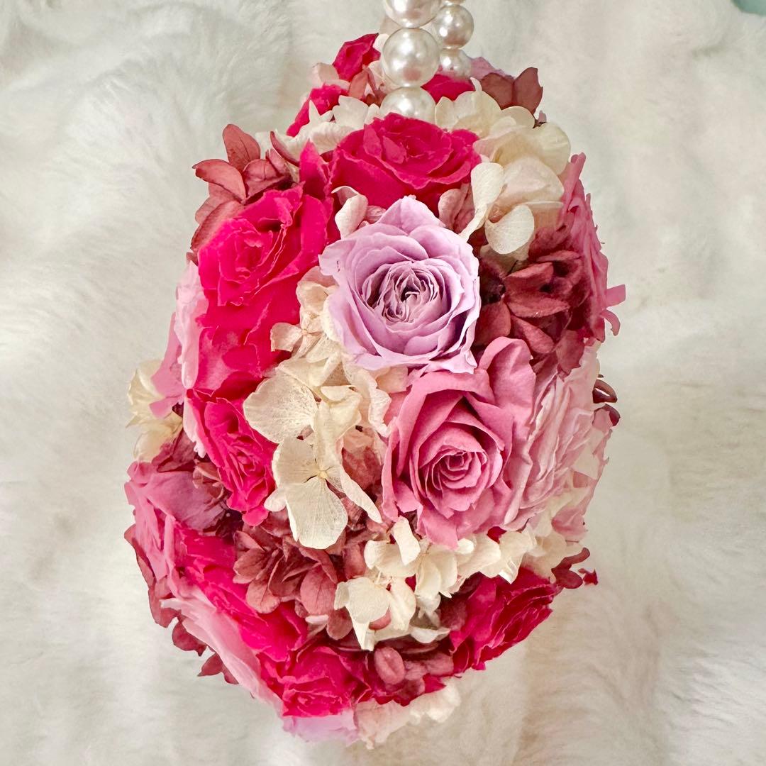 ミッキー型　ミニーちゃん型プリザーブドフラワーブーケ