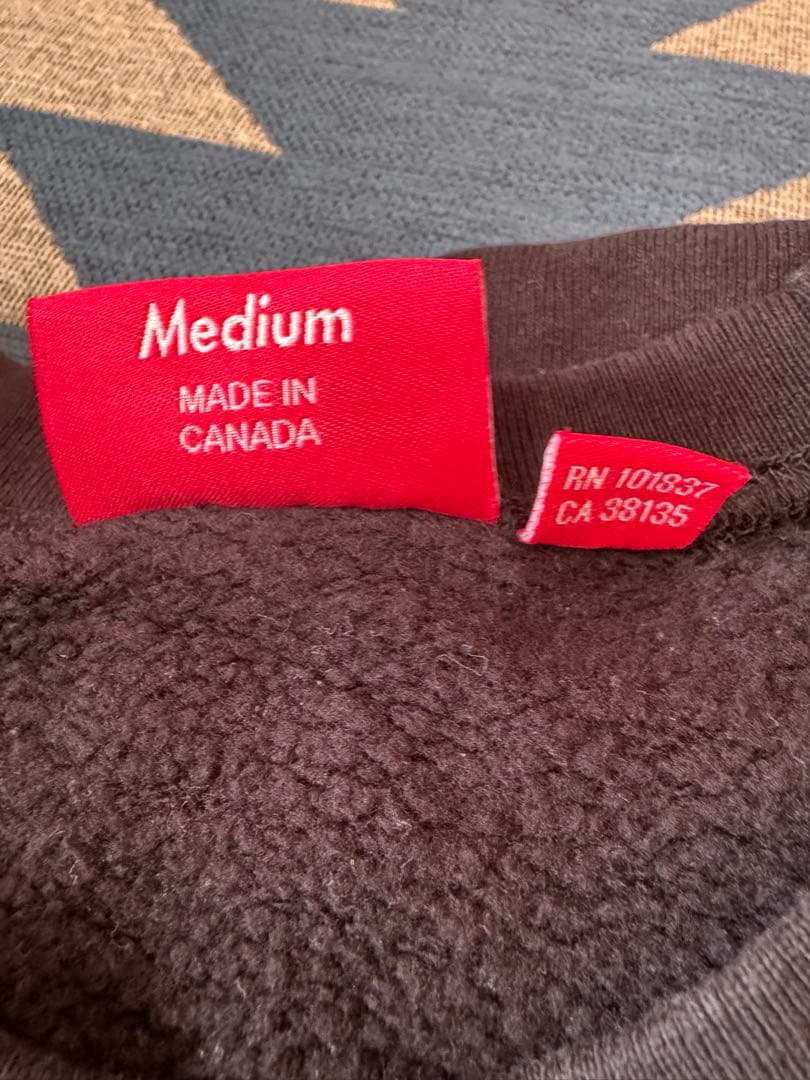 Supreme ブラック クルーネック トレーナー