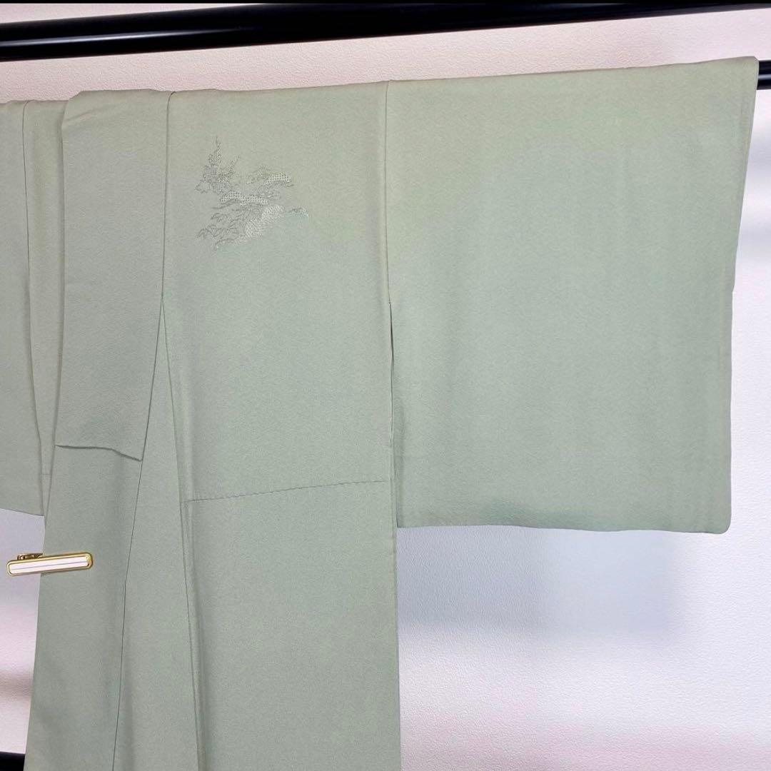 YU-041 総手刺繍 訪問着付下げ 汕頭刺繍 御所解 松竹梅 一つ紋 逸品