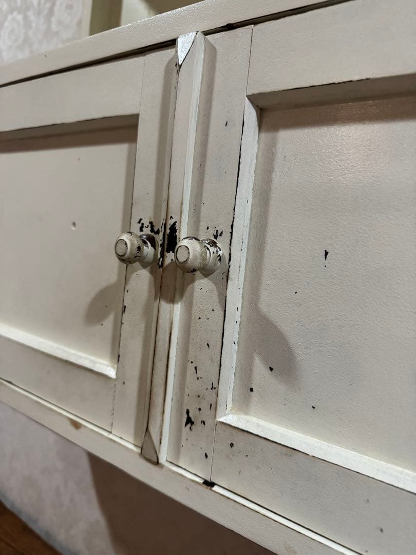 古家具 ♡ シェルフ ♡ クリーム色