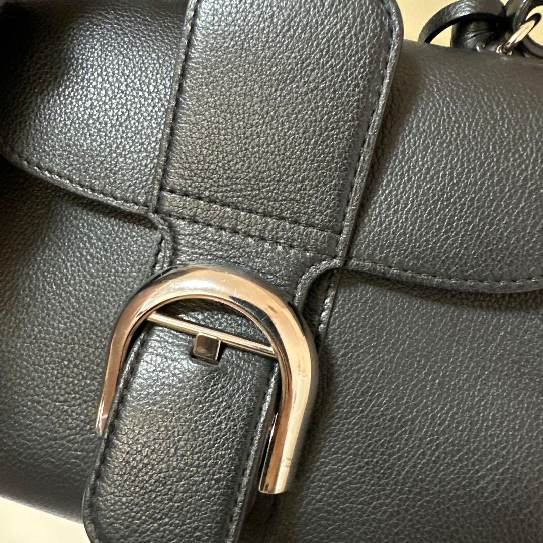 ドゥロワー　delvaux ブリヨン ミニ ブラック　シルバー金具