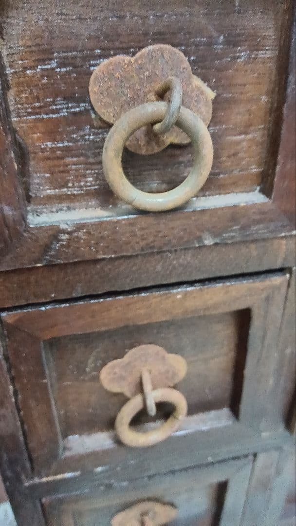 古道具　アンティーク　雑貨　和箪笥　木製引き出し　小物入れ　昭和レトロ　木箱