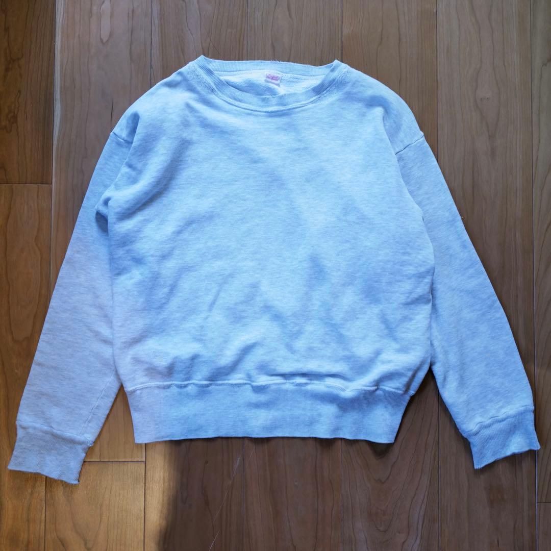 vintage 60s70s PILGRIM 無地スウェットグレー L