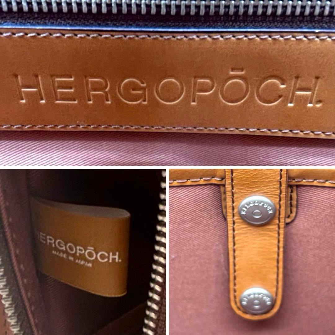 ✨美品✨エルゴポック　ビジネスバッグ　A4可　2way　オールレザー　キャメル