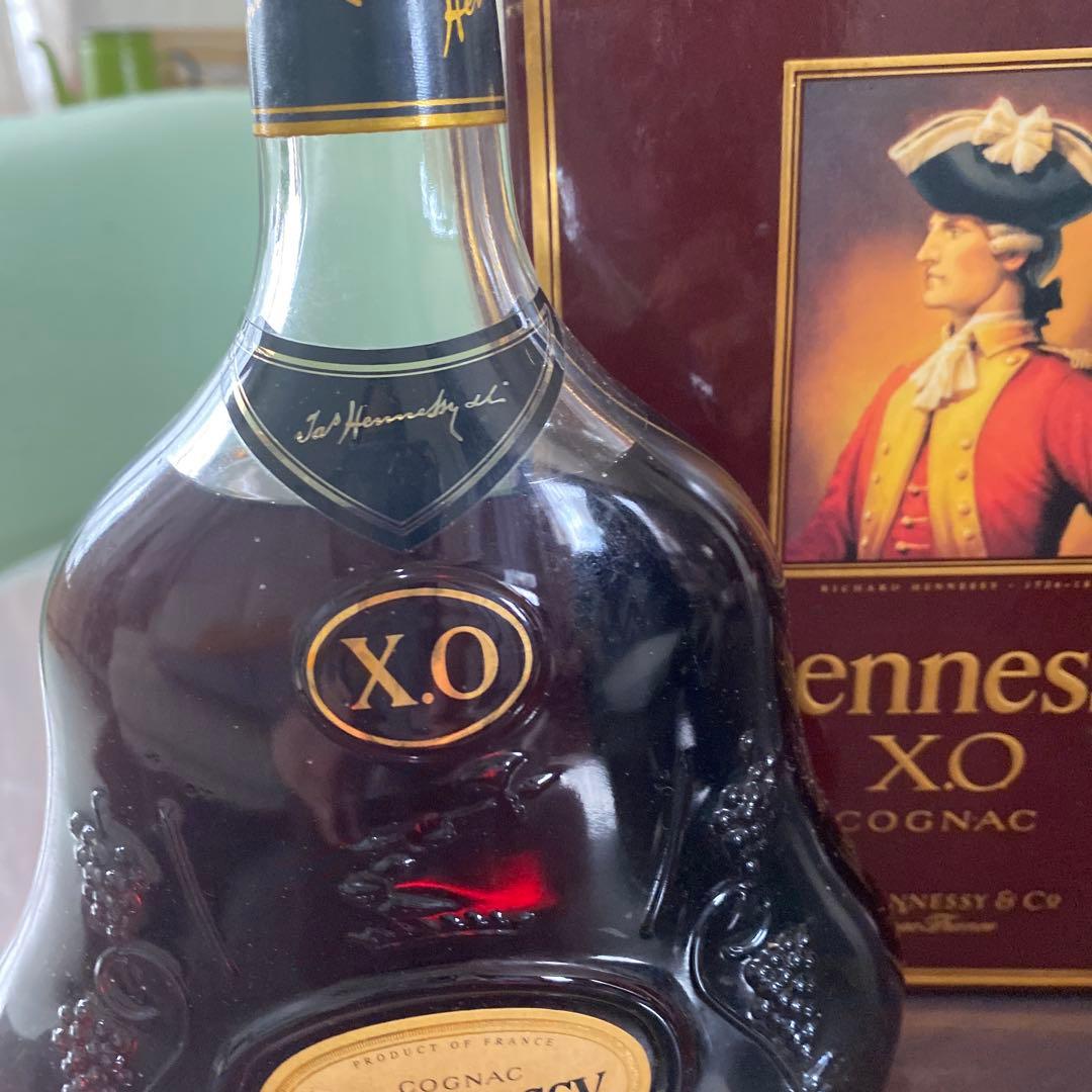 Hennessy XO金キャンプ　クリアボトル　ヘネシー　古酒
