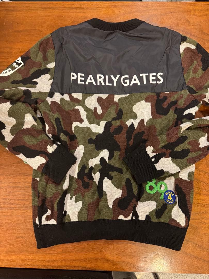 PEARLY GATES 迷彩柄セーター サイズ4 防風 スニードシャック