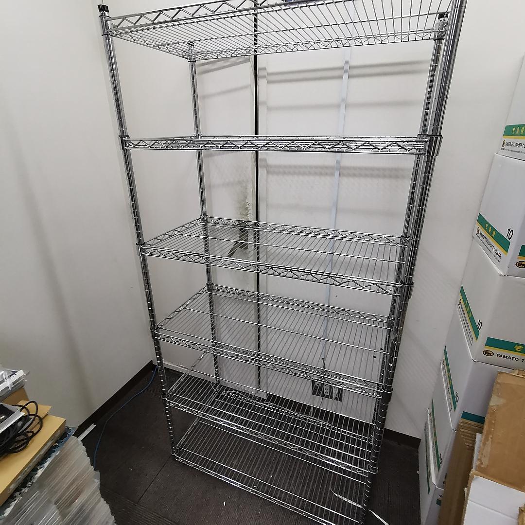 幅90cm　スチールラック 5段 シルバー