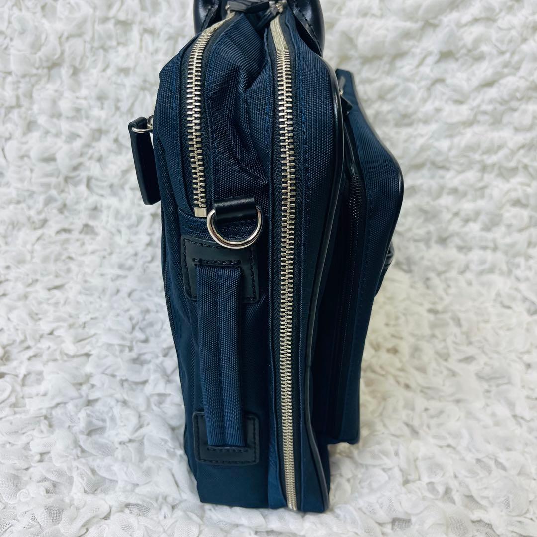 ユナイテッドアローズ グリーンレーベル レザービジネスバッグ黒リュック紺3way