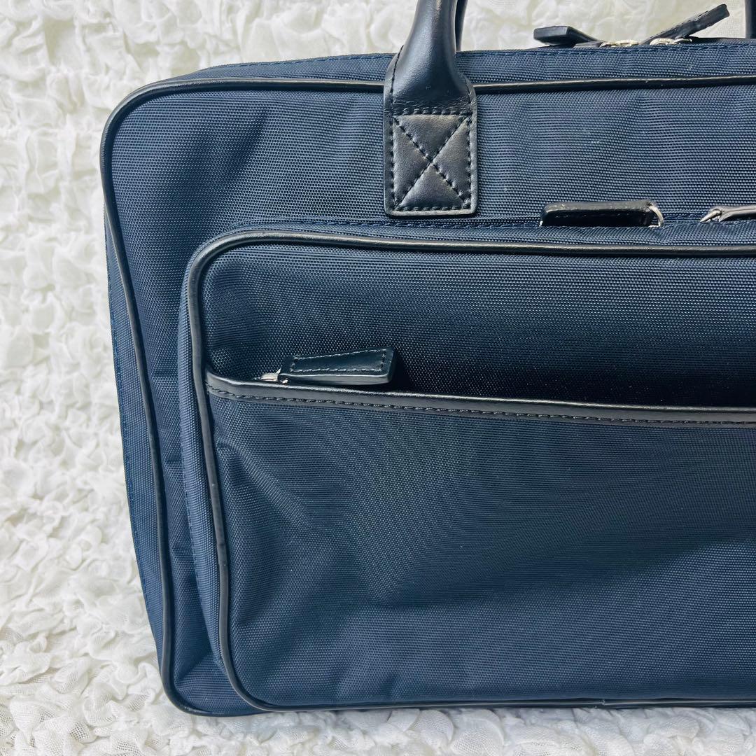 ユナイテッドアローズ グリーンレーベル レザービジネスバッグ黒リュック紺3way