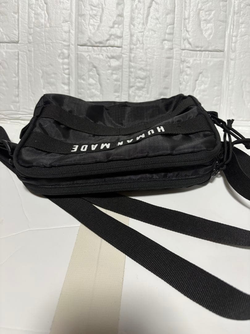 HUMAN MADE ブラックショルダーバッグ ヒューマンメイド