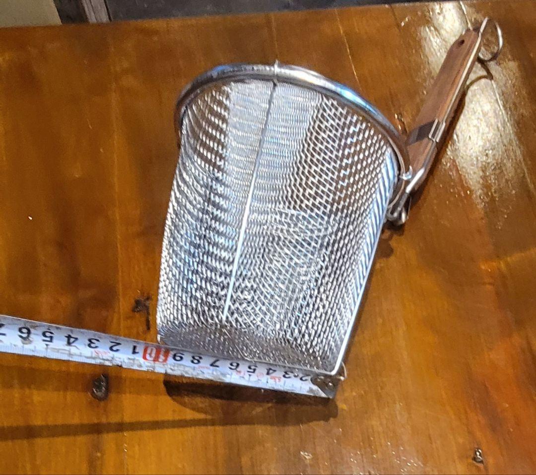 美品 業務用 ラーメンてぼ 8本セット. ステンレス製 湯切りざる