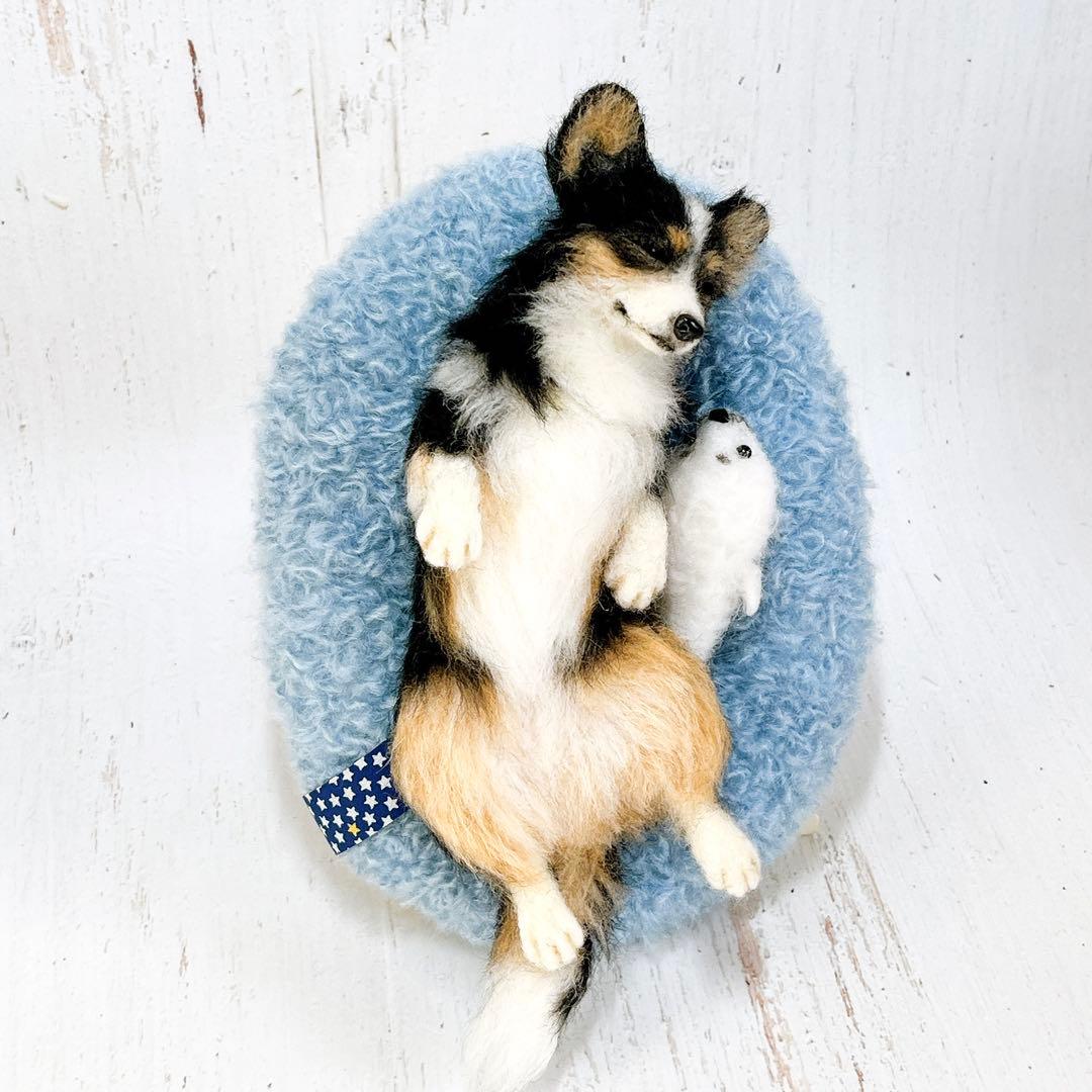 ペンちゃん☆プロフ読んでね(*´ω｀*) 羊毛フェルト 犬 コーギーちゃん