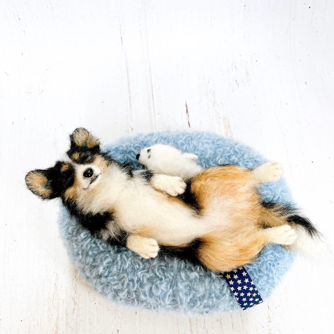 ペンちゃん☆プロフ読んでね(*´ω｀*) 羊毛フェルト 犬 コーギーちゃん