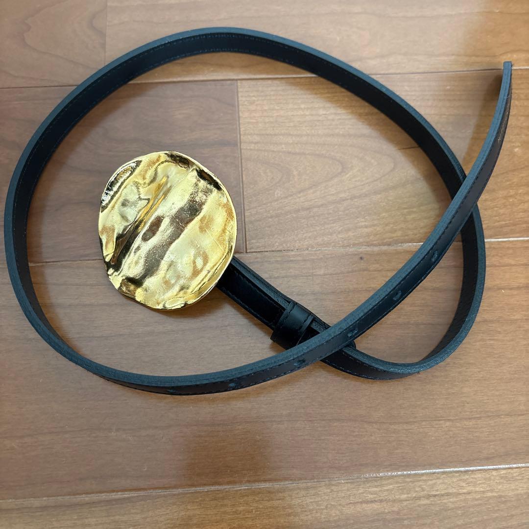 ハルノブムラタ　ゴールドサークル　レザーベルト