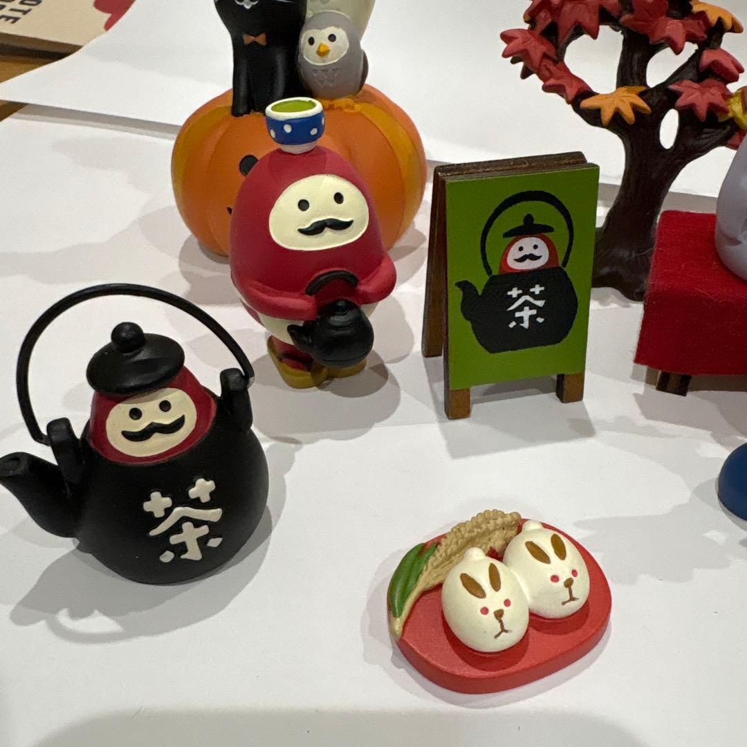 コンコンブル　秋のお月見、ハロウィン置物セット