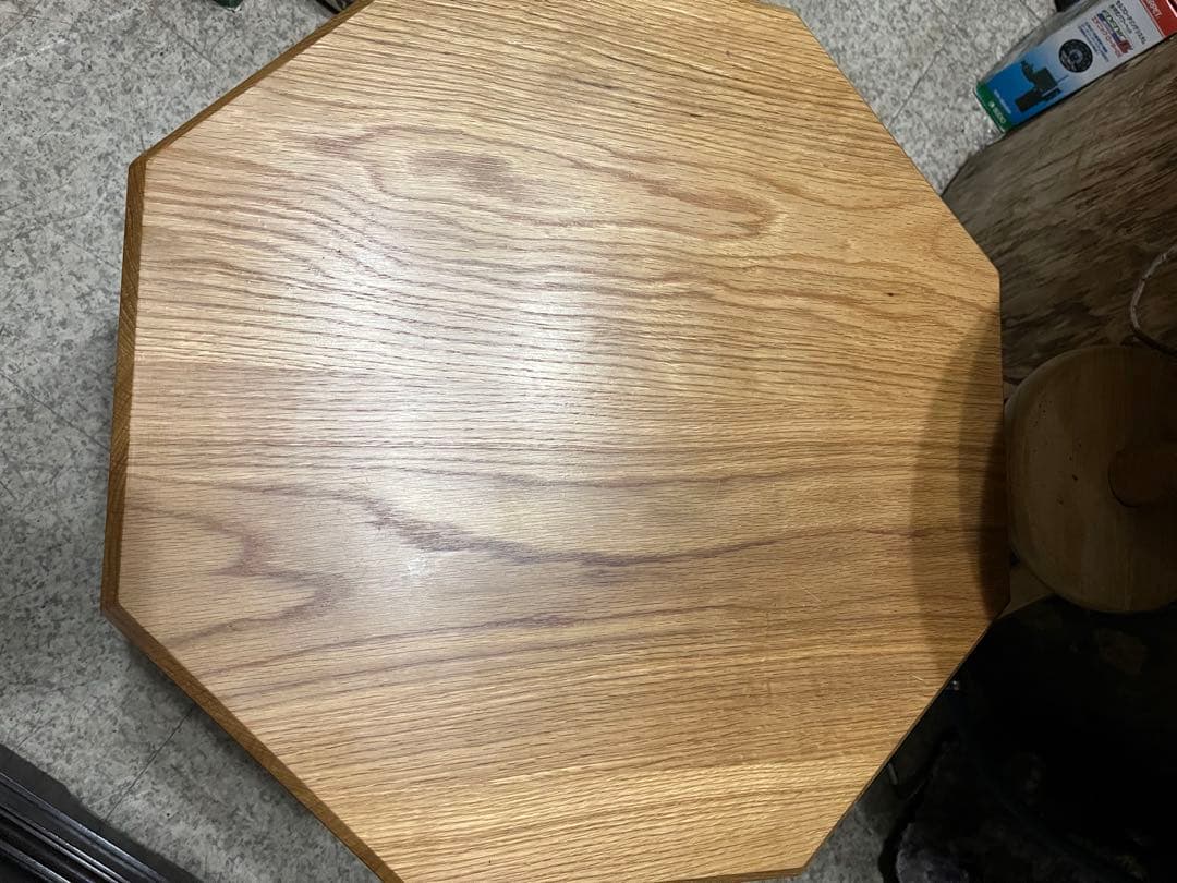 ケヤキテーブル、サイドテーブル、コーヒーテーブル、飾り台、猫脚テーブル 天然木台