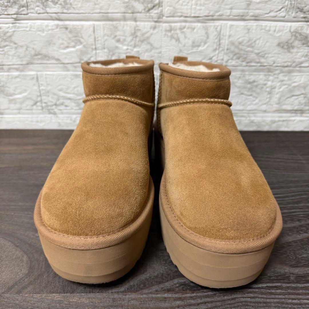 UGG クラシックウルトラミニ プラットフォーム 25cm チェスナット