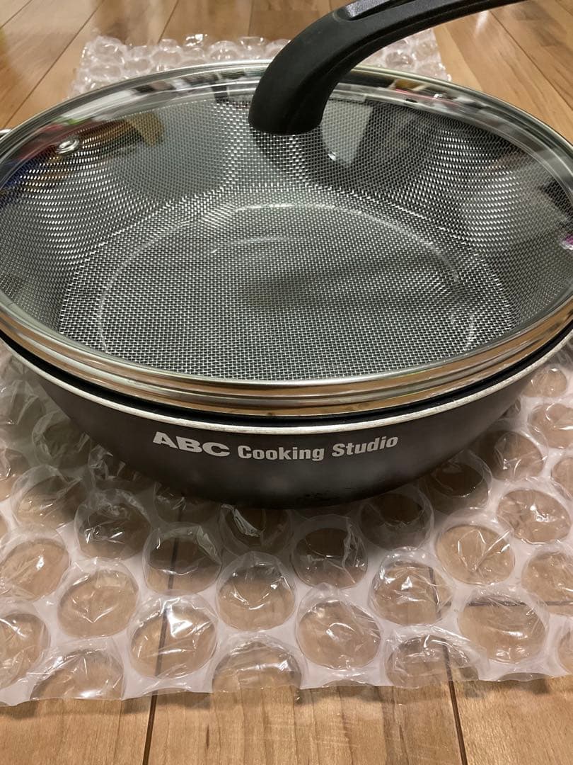 1台5役！ABCオリジナルマルチパン (ザル・ガラス蓋付き) 希少