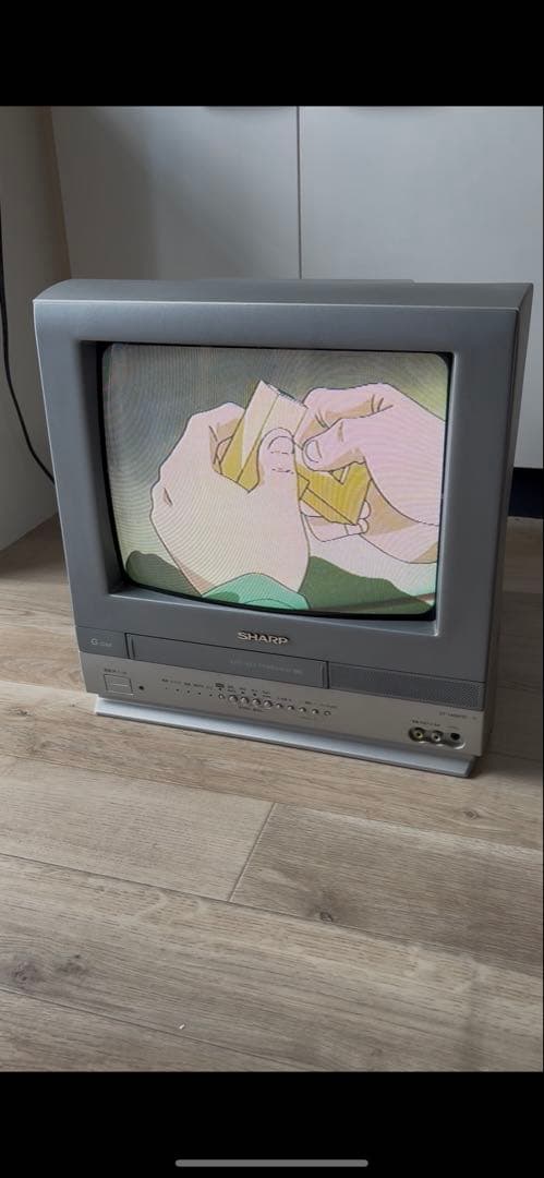 SHARPブラウン管テレビデオ　VT-14GH10 14インチ・リモコン　動作品