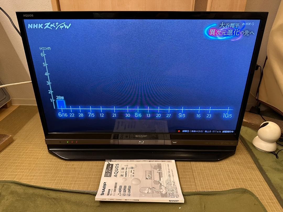 SHARP 32型　テレビ LC-32R30 2018年製 HDD内蔵　超美品！