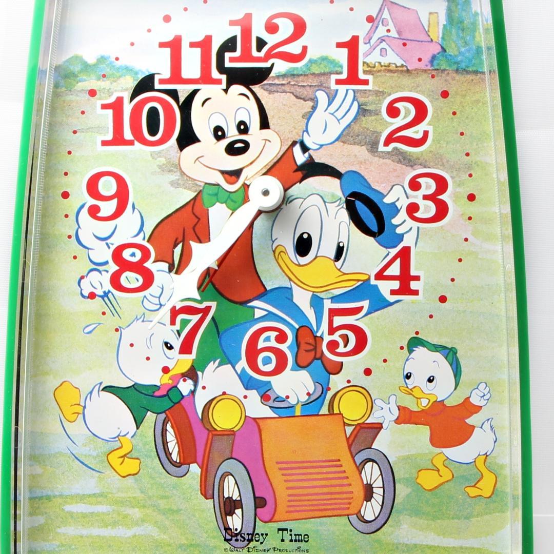 オールド　ディズニー　ヴィンテージ　目覚まし時計　ミッキーマウス　ドナルドダック