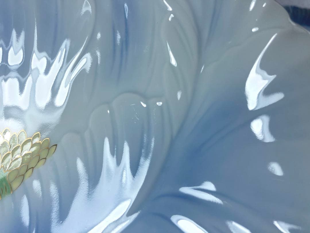 深川製磁　菓子器揃　盛皿　銘々皿　牡丹形