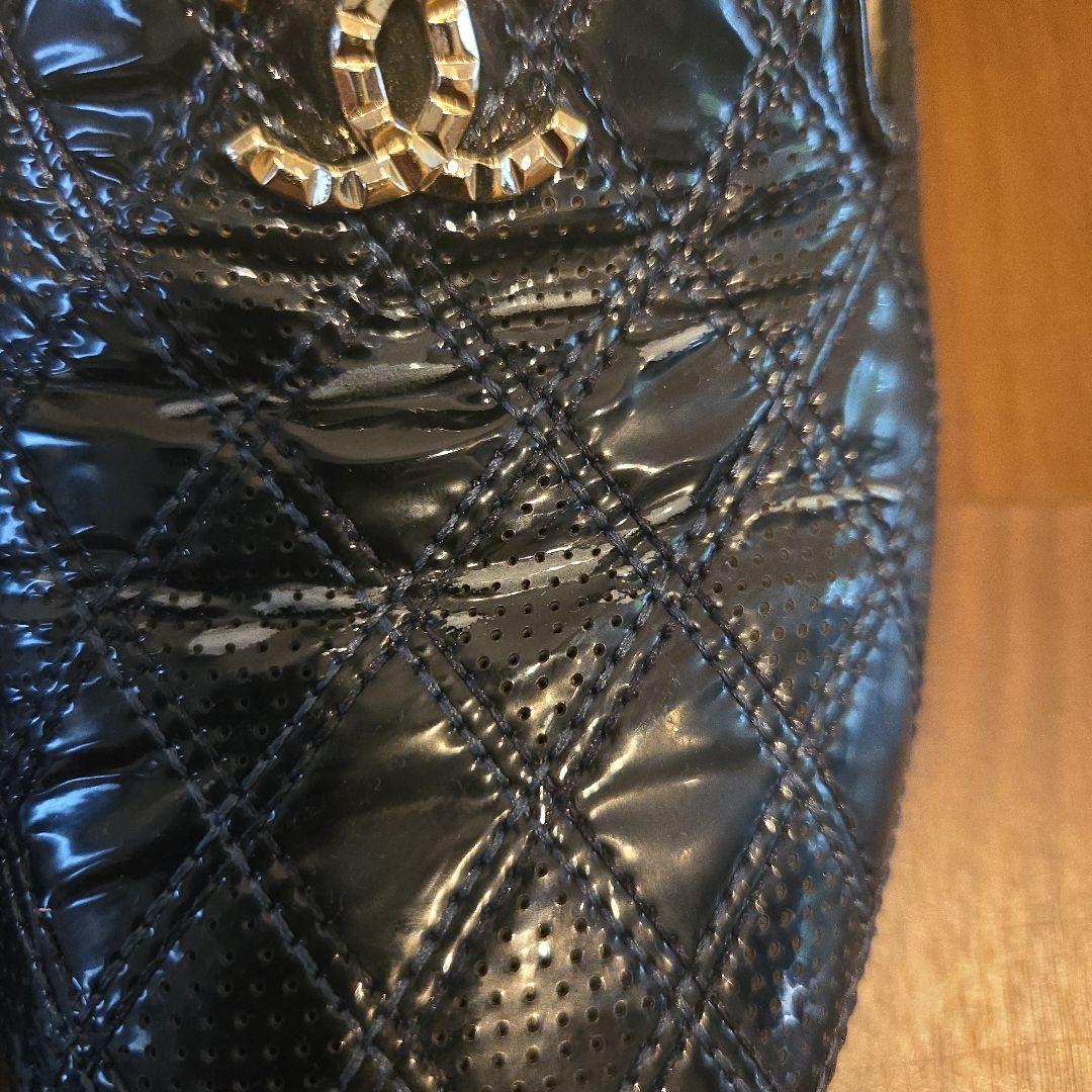 限定最終SALE♪シャネルエナメルキルティングオペラシューズ★美品