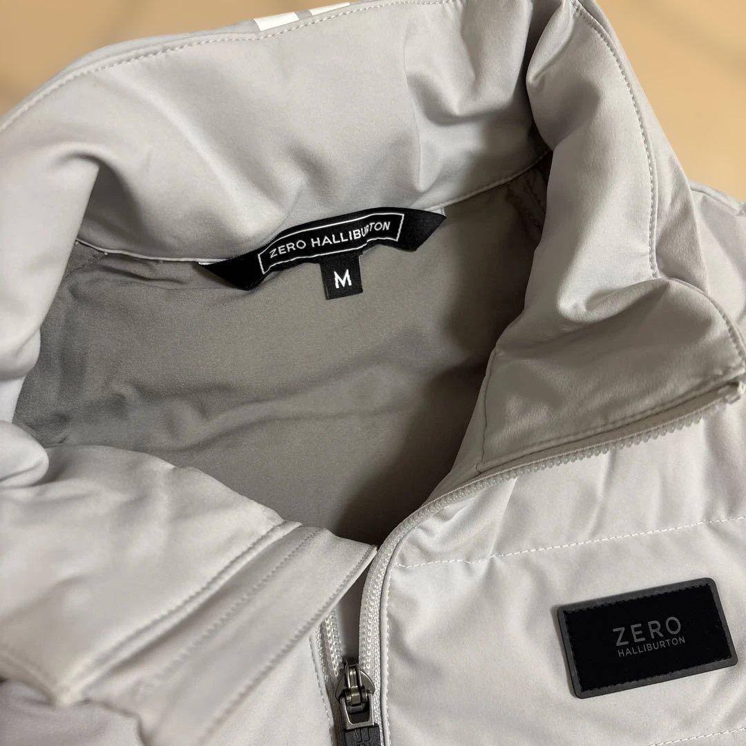 ゼロハリバートン GOLFパデッドブルゾン グレー　Mサイズ　一度着用のみ