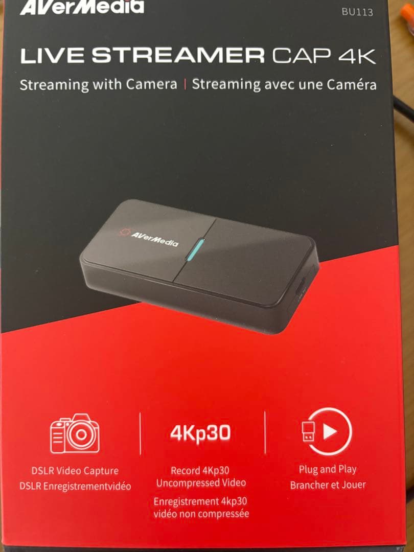 ビデオキャプチャー・キャプチャーボード AverMedia LIVE STREAMER CAP 4K