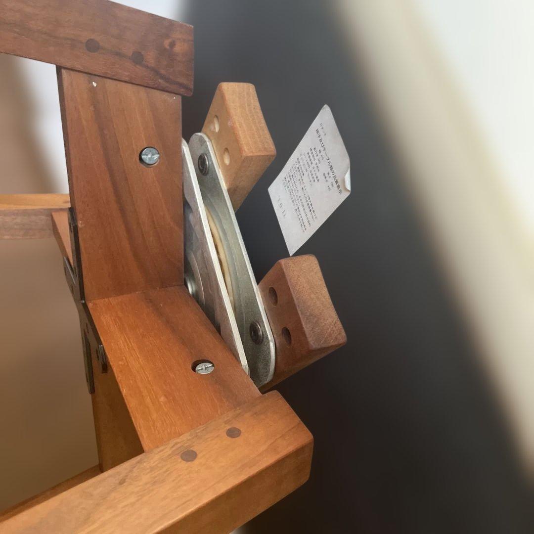 ロタンテ　ダイニングチェア　回転　合成皮革アイボリー