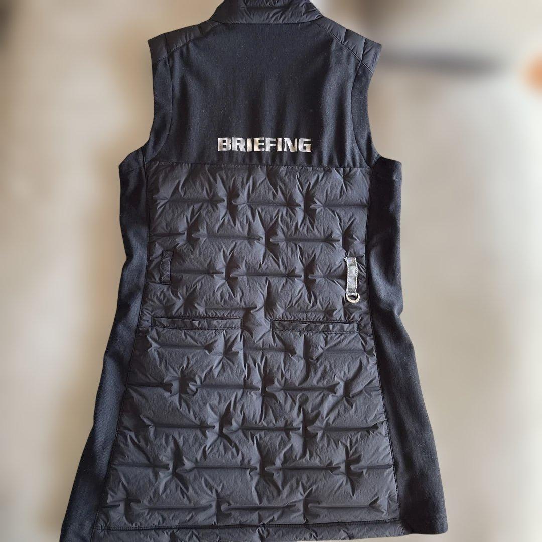 BRIEFING ブラック ノースリーブベストワンピース