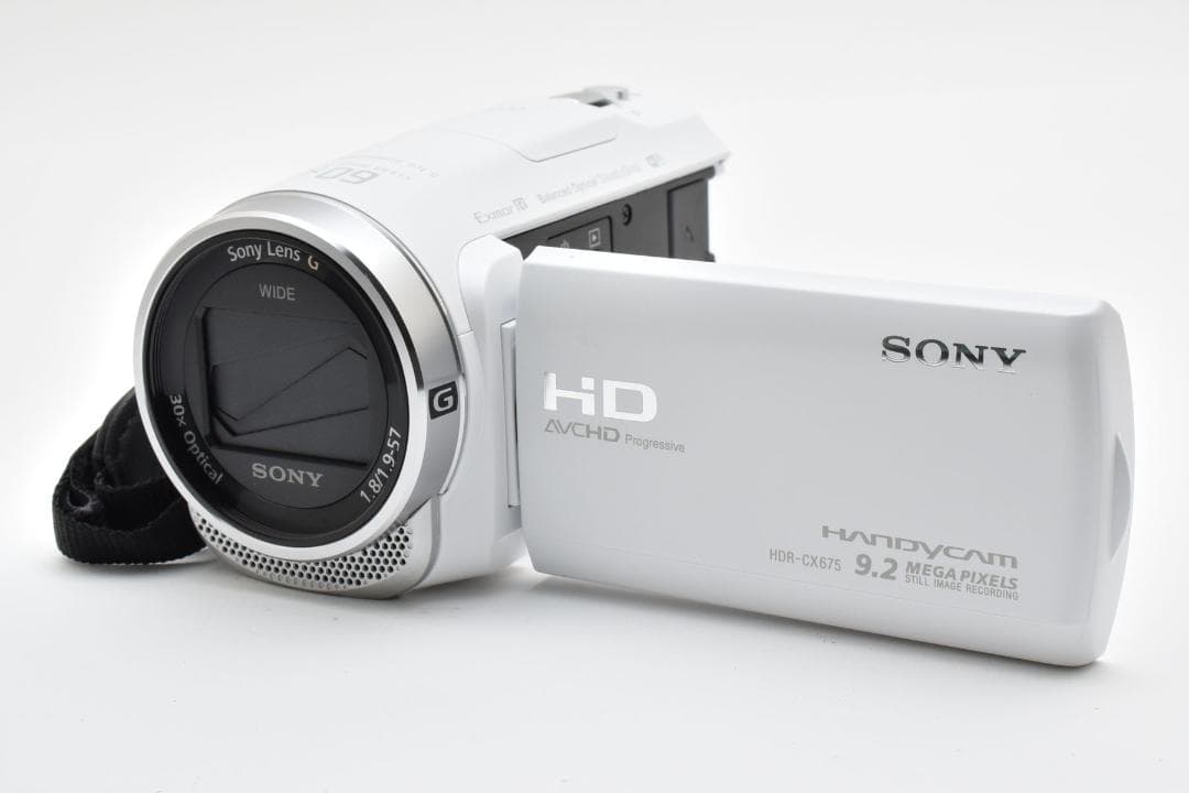 【美品】SONY Handycam HDR-CX675 ホワイト　動作確認済