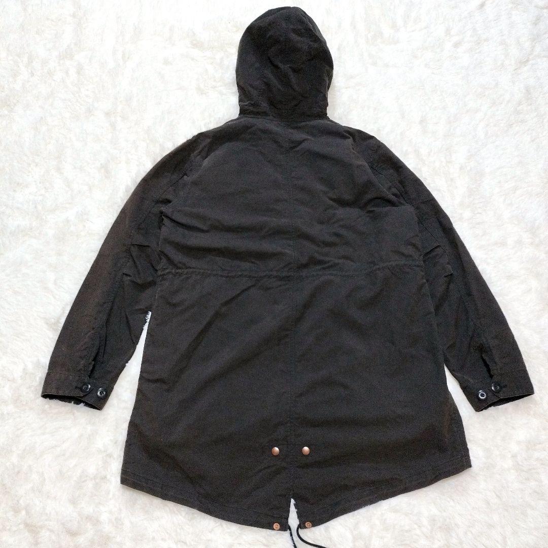 フレッドペリー ユニオンジャック ボアライナー 刺繍ロゴ モッズコート XL