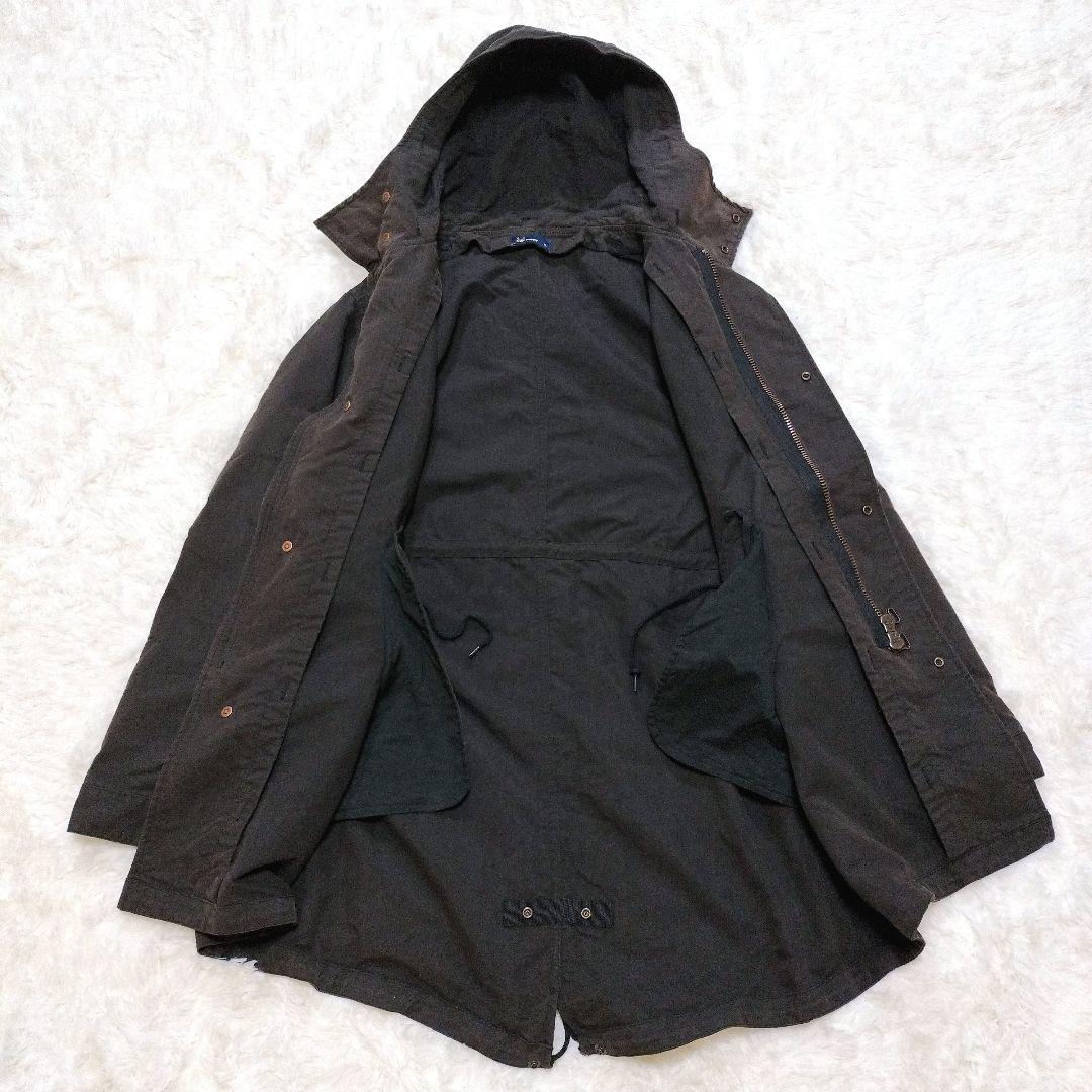 フレッドペリー ユニオンジャック ボアライナー 刺繍ロゴ モッズコート XL