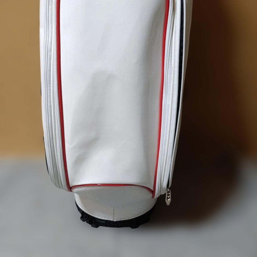 美品Callaway キャディバッグ ホワイト/ブラック/レッド