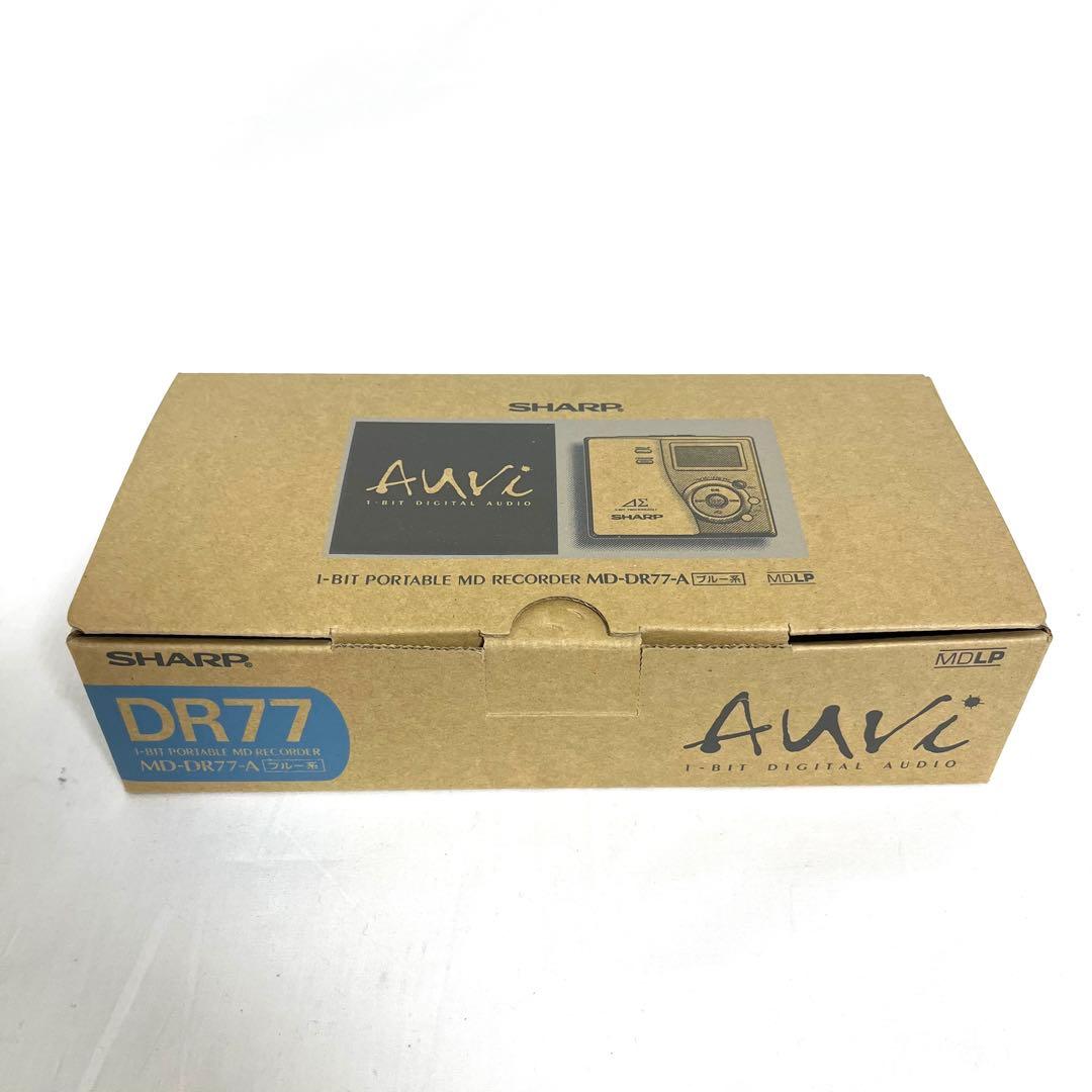SHARP シャープ ポータブルMDレコーダー MD-DR77-A ブルー