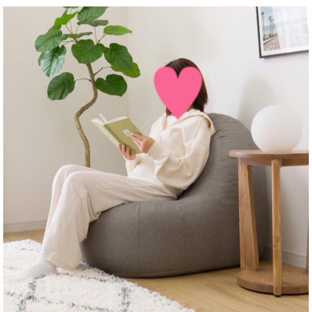 カバーが洗える1人用ふわもちソファ