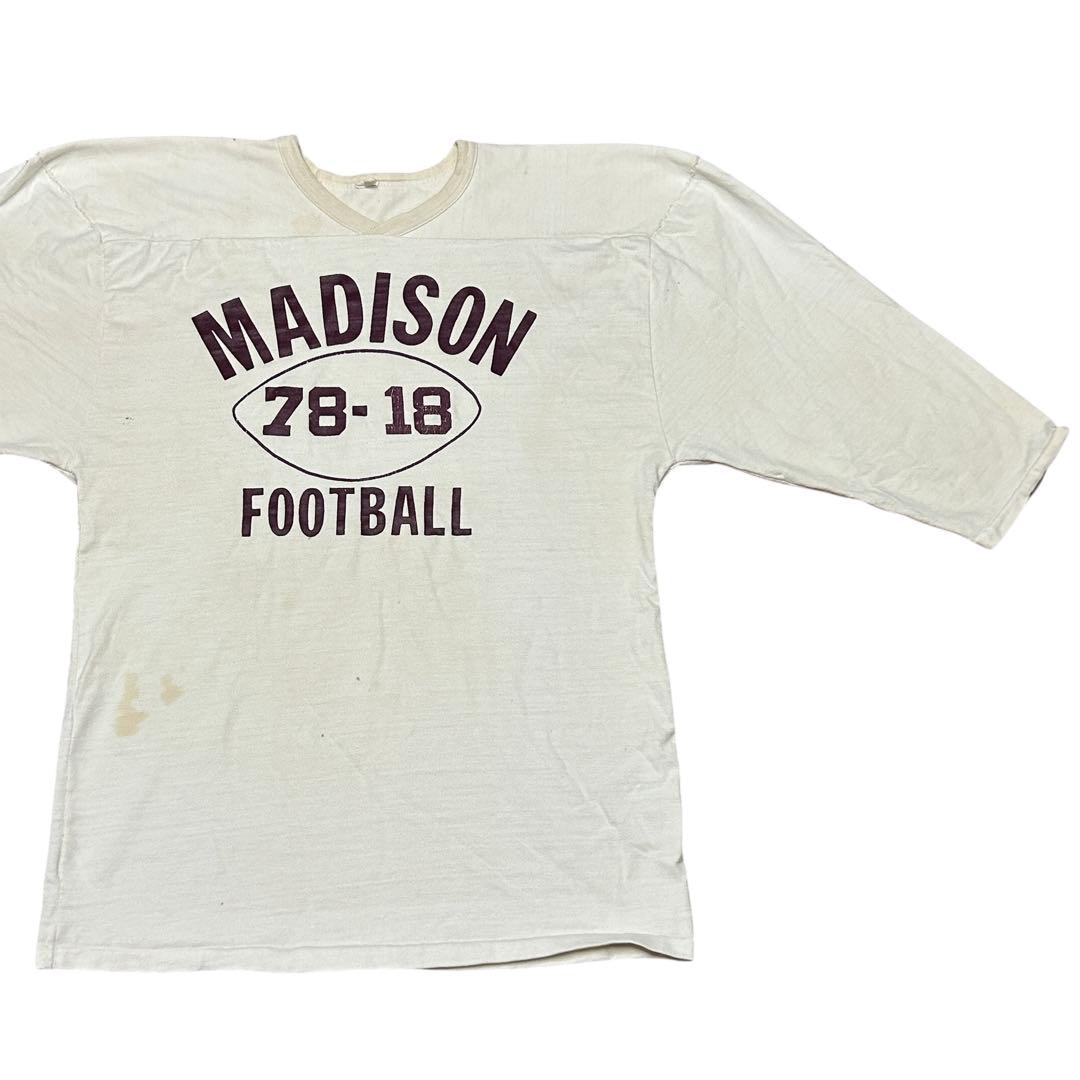 ビンテージ 70s 80s USA製　フットボール　Tシャツ