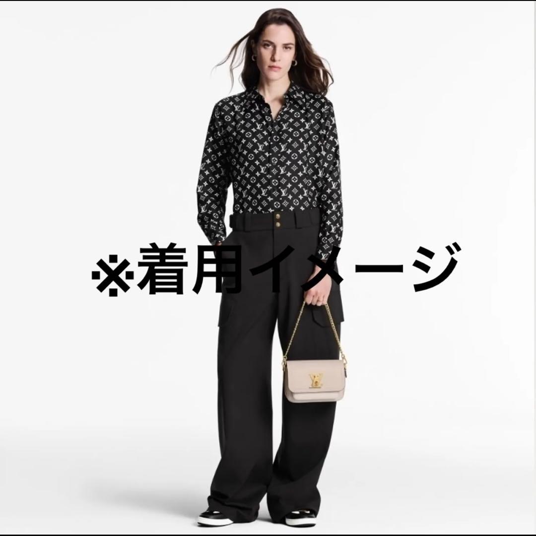【美品】LOUIS VUITTON 男女兼用ロゴパターン 長袖シャツ XL