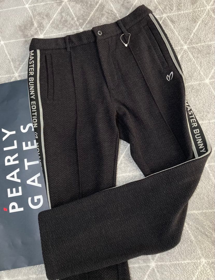 新品 パーリーゲイツ マスターバニー エコロジスタヘリンボンパンツ(6)LL