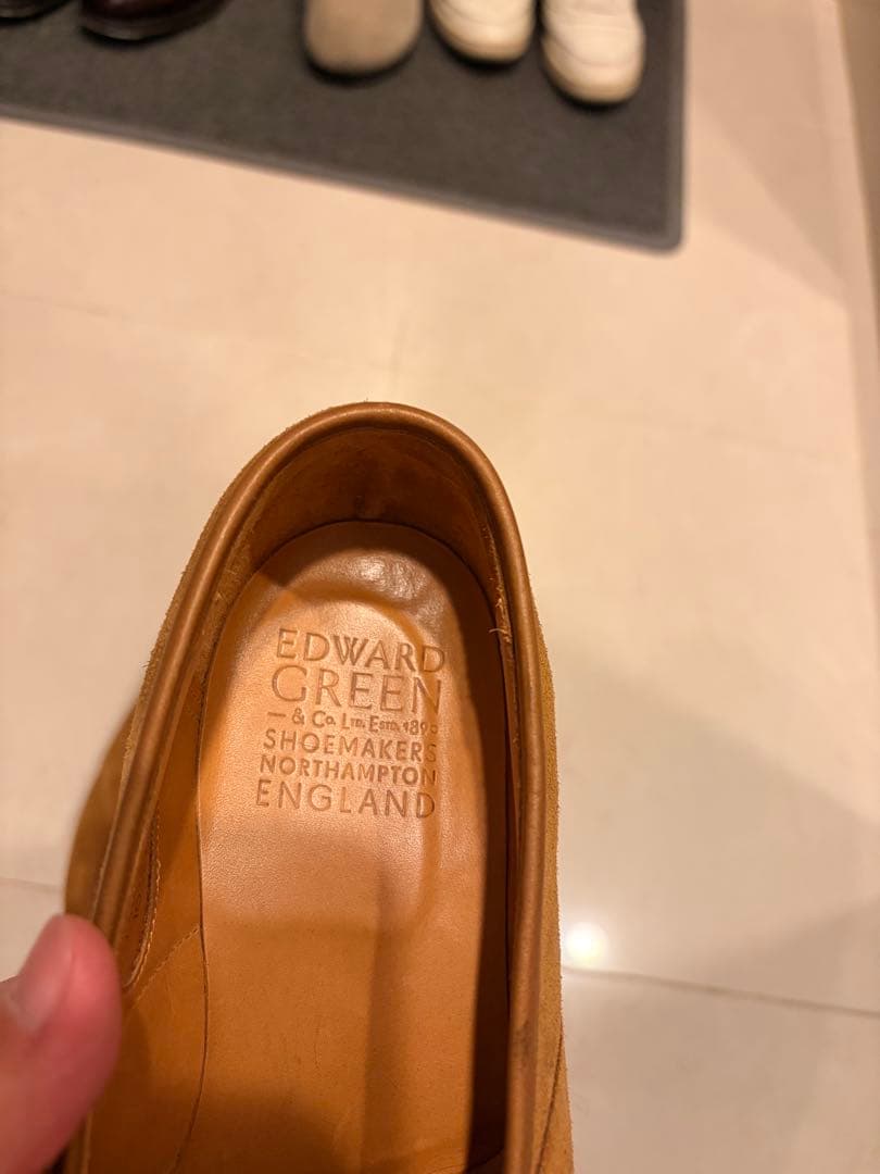 エドワードグリーン スエード ローファー 184E Edward Green