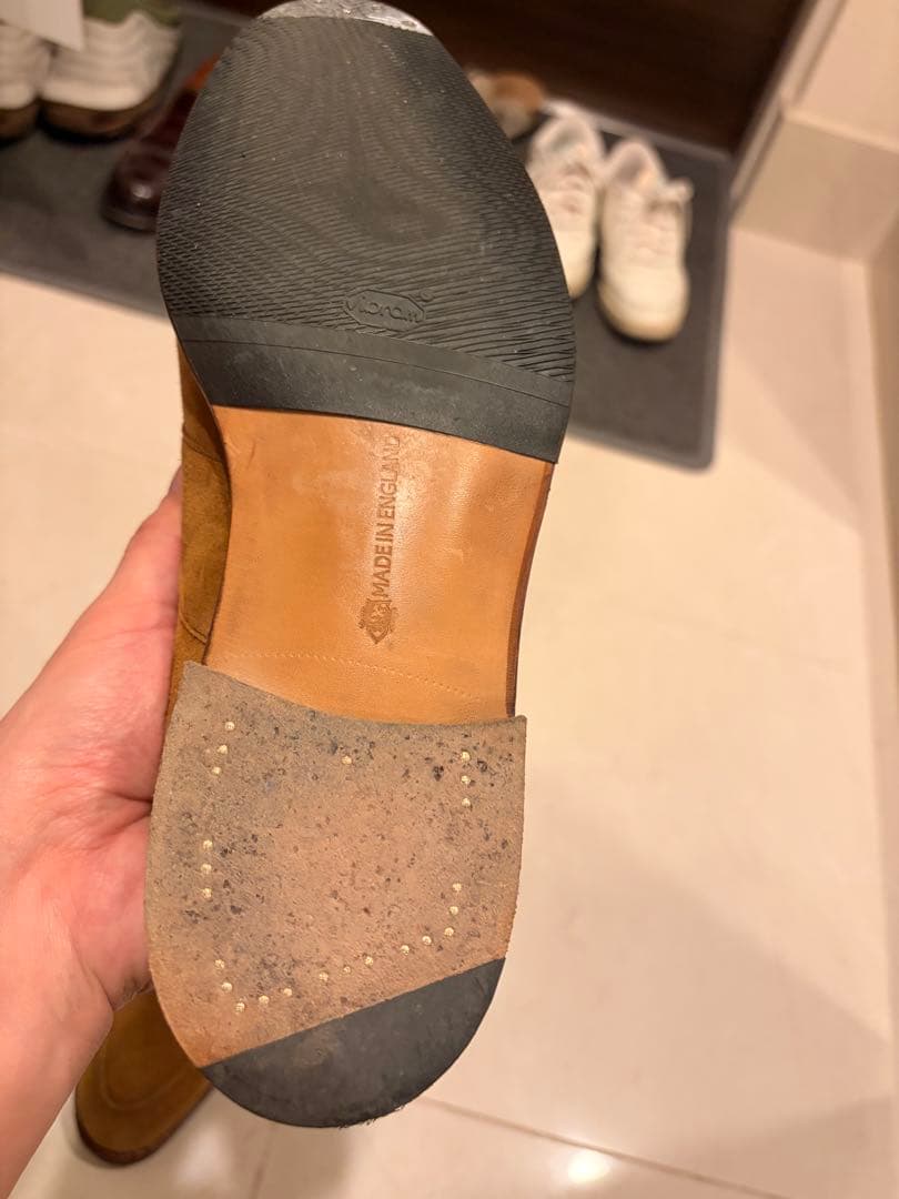 エドワードグリーン スエード ローファー 184E Edward Green