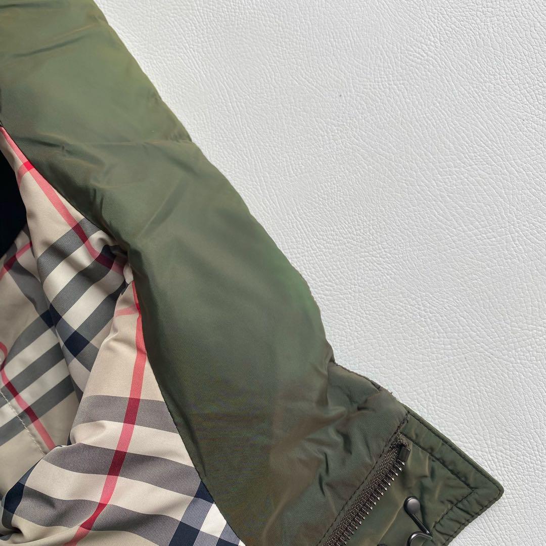 【絹玉虫/未使用級】バーバリーロンドン ダウンコート M ノバチェック