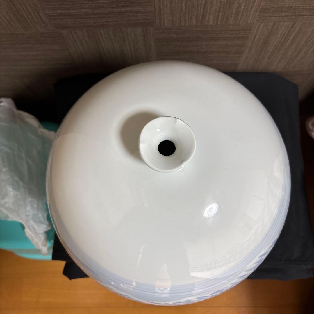 藤井朱明 壺 飾り壺 花器 日展人気作家 有田焼 大き早春 花瓶