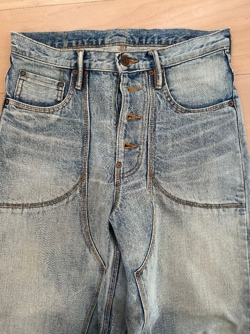 パンツ SUGARHILL FADED DOUBLE KNEE DENIM PANTS