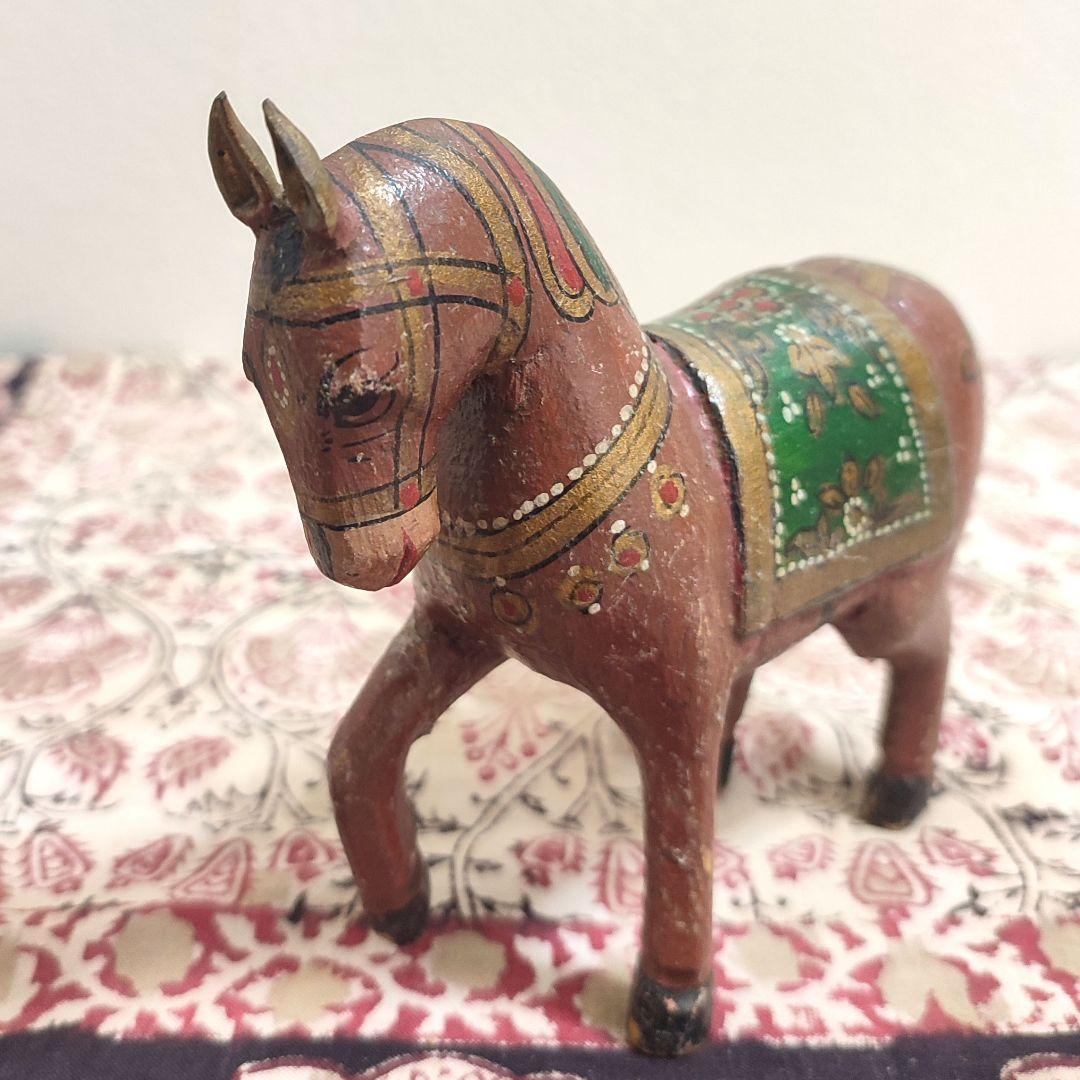 希少！【アンティーク】外国製✨木馬のオブジェ(置物)